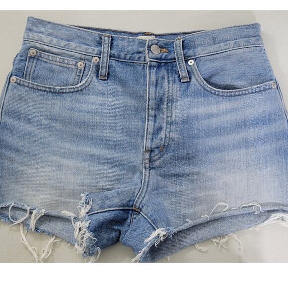 Madewell Shorts Womens Size 25 Relaxed Denim Cutoffs Summer Biker Rock Casual - Picture 3 of 10